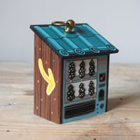 Image 5 of vending machine ornament (mint green/ trees)