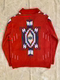 Image 3 of CHIMAYO STYLE SHAWL COLLAR CARDIGAN