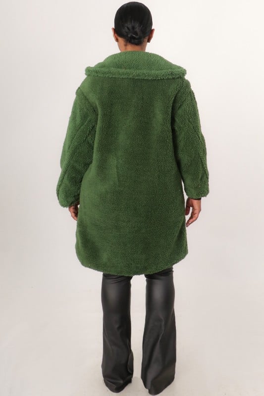Image of TEDDY BEAR FUR COAT (green)
