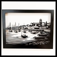 Image 1 of ⚓ “Penzance Harbour” – Steel Coastal Artwork