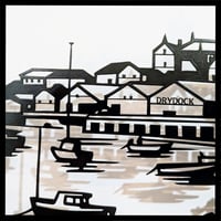 Image 3 of ⚓ “Penzance Harbour” – Steel Coastal Artwork