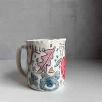 Image 3 of Porcelain Drawing Mug 3