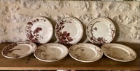 Image 7 of Service assiettes plates Jules Vieillard Bordeaux 