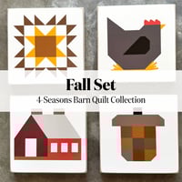 Image 5 of 4-Seasons Barn Quilt Collection - 6" Mini Barn Quilts