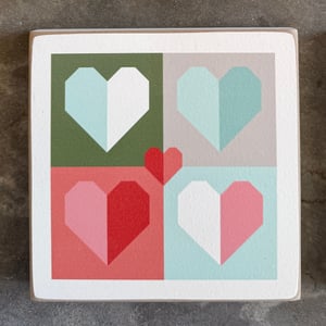 Image of 4-Seasons Barn Quilt Collection - 6" Mini Barn Quilts