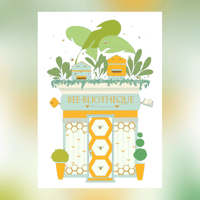 Affiche A5 Bee-Bliothèque