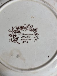 Image 10 of Service assiettes creuses Jules Vieillard Bordeaux 