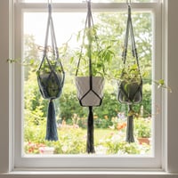 Image 2 of Macrame Hanging Plant Baskets