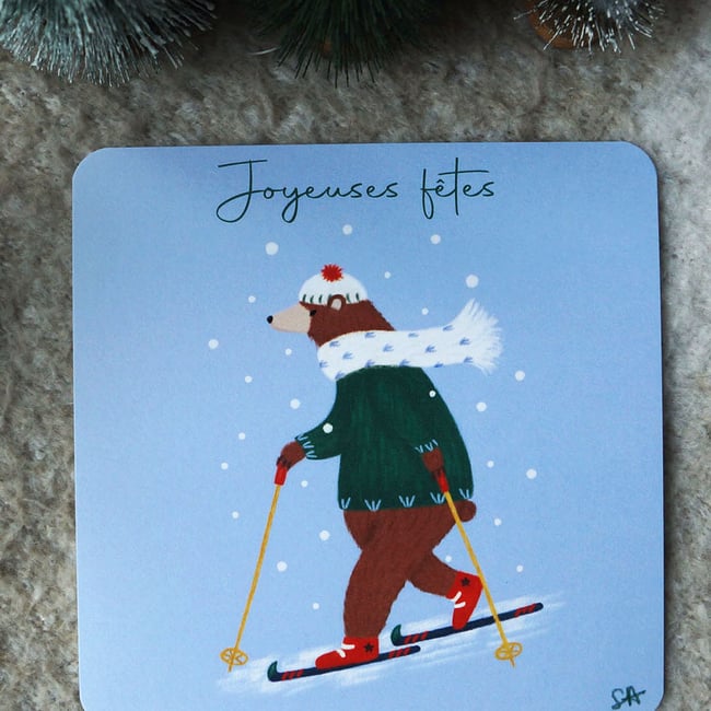 Collection Noël 2024 : "Ours au ski" 