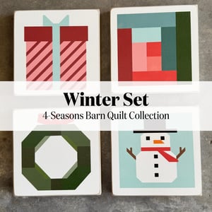 Image of 4-Seasons Barn Quilt Collection - 11" Barn Quilts