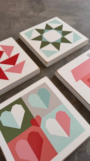 Image of 4-Seasons Barn Quilt Collection - 11" Barn Quilts