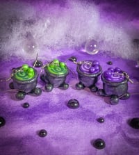 Image 1 of Witch's Cauldron Polymer Clay Earrings CLEARANCE!!!