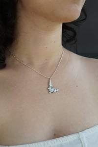 Image 2 of Silver Rabbit Pendant - made to order