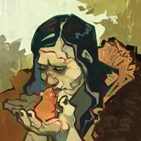 Frankenstein | Creature and Mouse Print