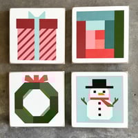 Image 11 of {Winter} 4-Seasons Barn Quilt Collection - 11" Barn Quilts