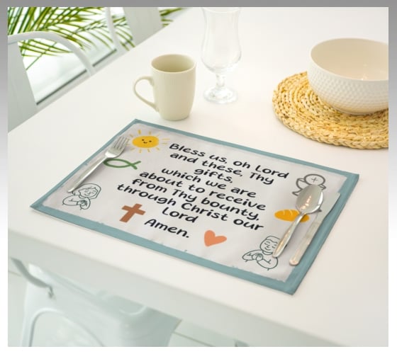 Bless Us Oh Lord Placemats