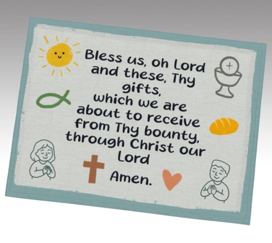 Bless Us Oh Lord Placemats