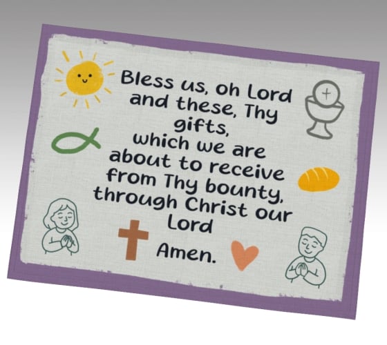 Bless Us Oh Lord Placemats