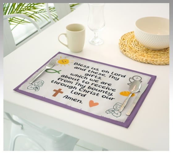 Bless Us Oh Lord Placemats