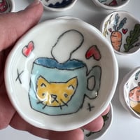 Image 1 of Porcelain Drawing Dish Cat Mug