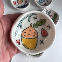 Image 1 of Porcelain Drawing Dish Big Acorn