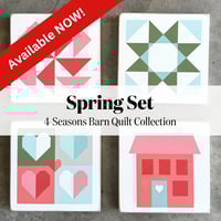 Image 1 of {Spring} 4-Seasons Barn Quilt Collection - 11" Barn Quilts