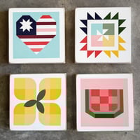 Image 9 of {Summer} 4-Seasons Barn Quilt Collection - 11" Barn Quilts