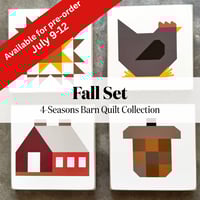 Image 1 of {FALL} 4-Seasons Barn Quilt Collection - 11" Barn Quilts