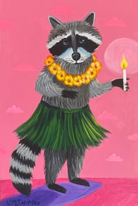 Aloha Raccoon Pink