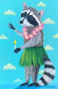   Aloha Raccoon Blue