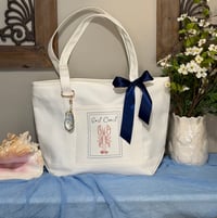 Image 2 of East Coast Lobster Tote Bag - White/Medium