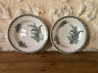 Image 1 of Assiettes creuses « Muguet » Saint Amandinoise 