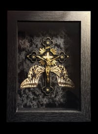 Image 1 of Kreuz mit Schmetterlingsflügeln - 13x18cm