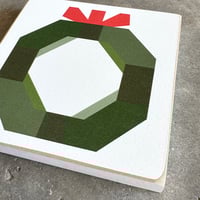 Image 3 of WREATH {4-Seasons Barn Quilt Collection} - 6" Mini Barn Quilt