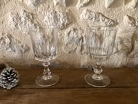 Image 6 of Verres à pieds anciens en cristal