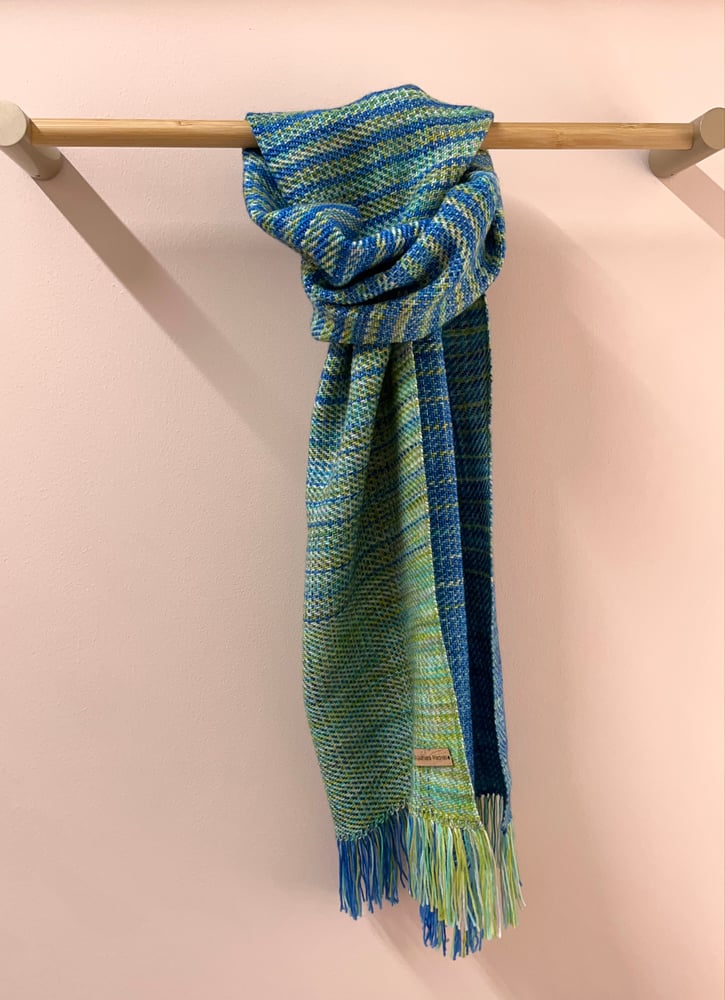 Image of Ocean Blue & Greens Graduated Scarf