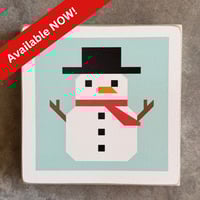Image 1 of Snowman (4-Seasons Barn Quilt Collection) - 11" Classic Barn Quilt