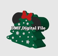 Digital 3MF File Minnie Christmas Tree Soap Holder