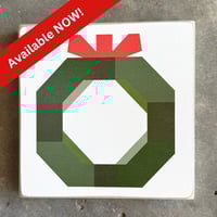 Image 1 of WREATH (4-Seasons Barn Quilt Collection) - 11" Classic Barn Quilt