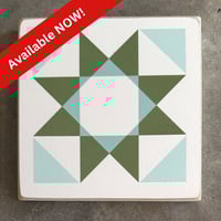 Image 1 of OHIO SWEETHEARTS (4-Seasons Barn Quilt Collection) - 11" Classic Barn Quilt