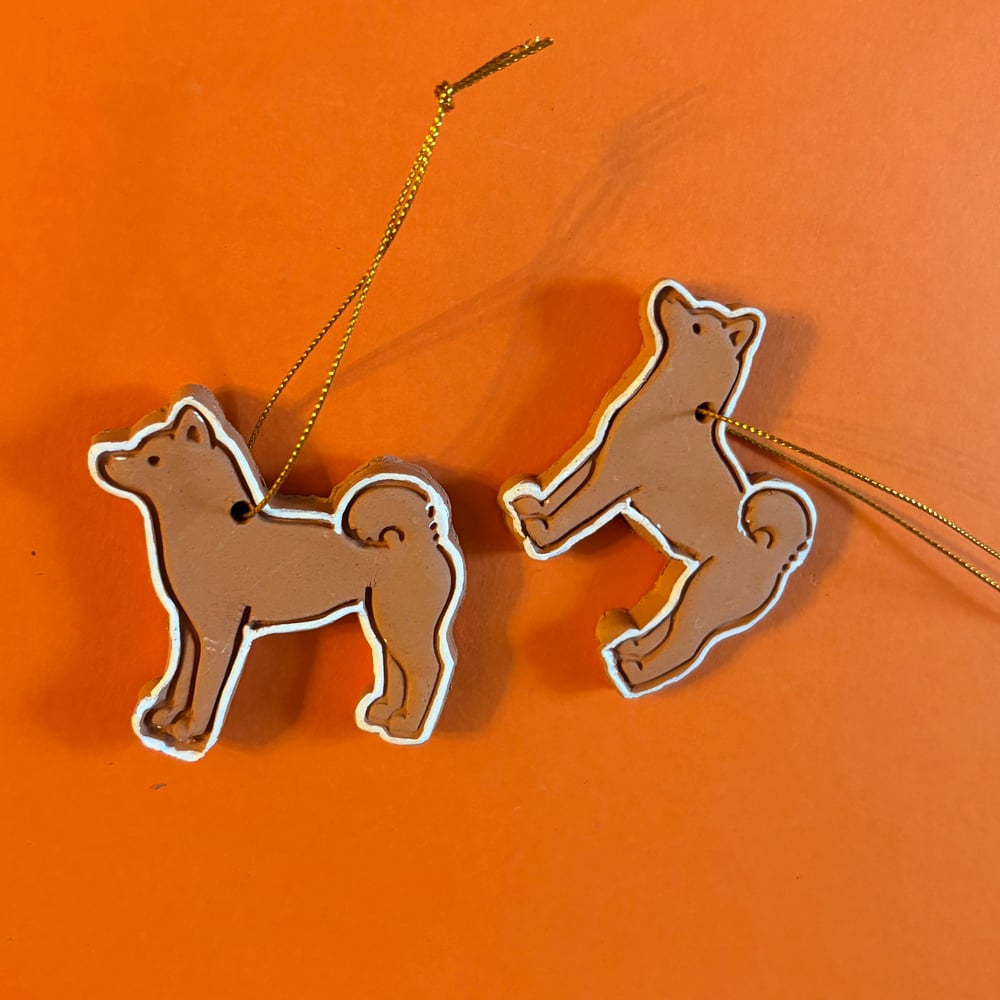 Image of Terracotta Gingerbread dogs