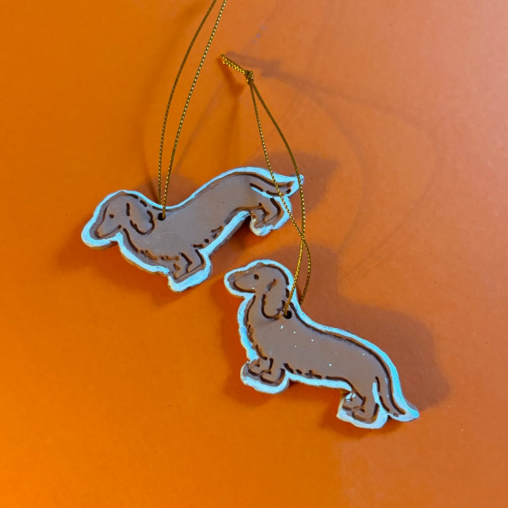 Image of Terracotta Gingerbread dogs