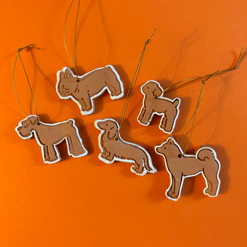 Image of Terracotta Gingerbread dogs