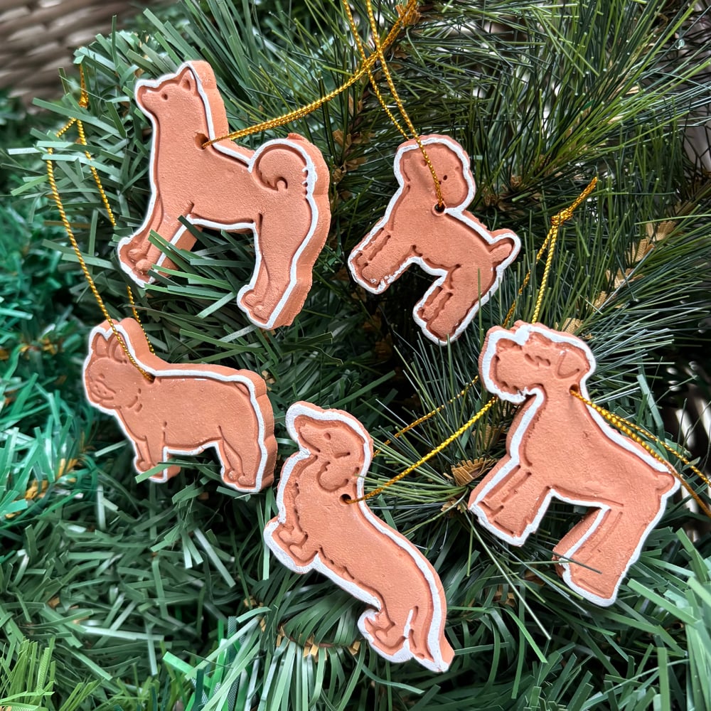 Image of Terracotta Gingerbread dogs