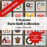 Image 1 of 4-Seasons Barn Quilt Collection - 11" Barn Quilts
