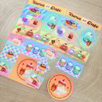 Image 2 of Kuma Cafe Sticker Sheet