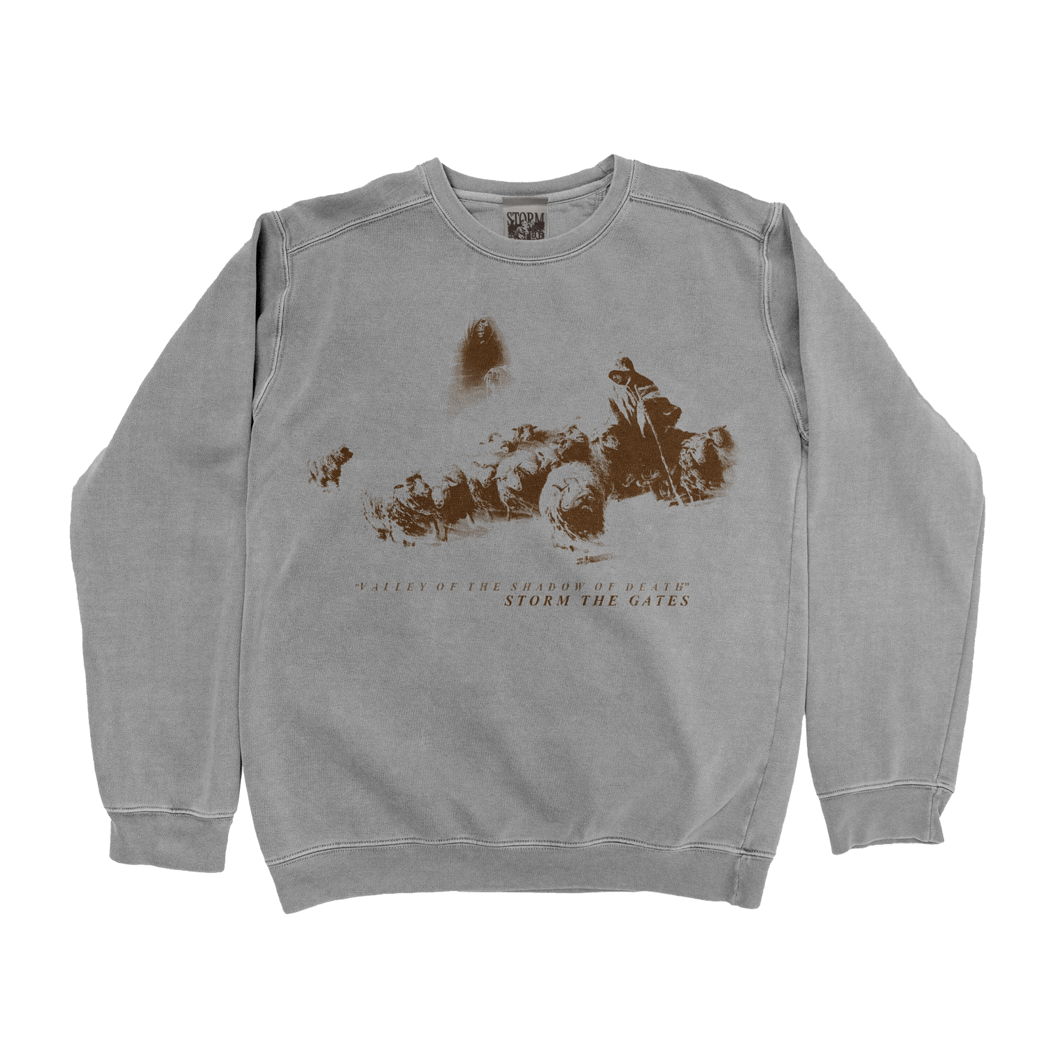 Image of "SHADOW OF DEATH" CREWNECK SWEATSHIRT