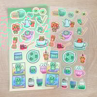 Image 1 of Matcha Bar Sticker Sheet