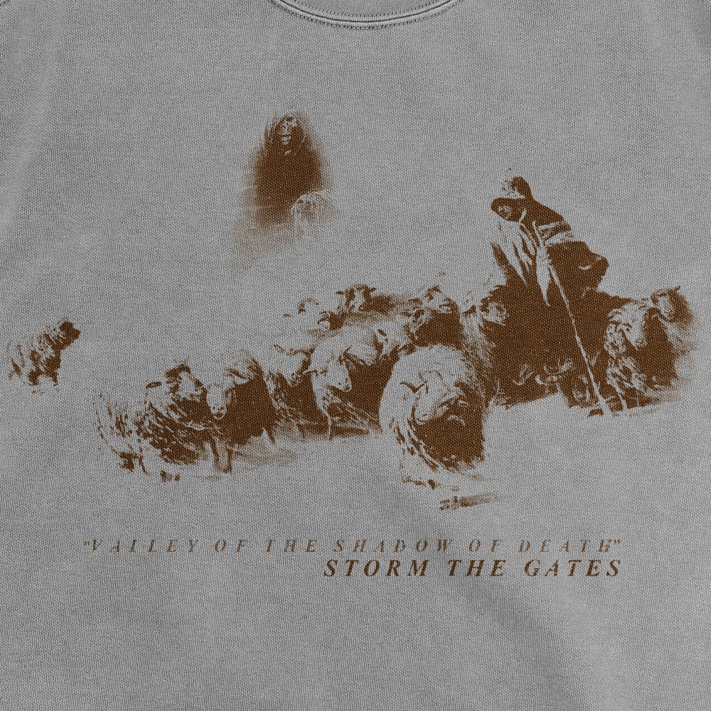 Image of "SHADOW OF DEATH" CREWNECK SWEATSHIRT