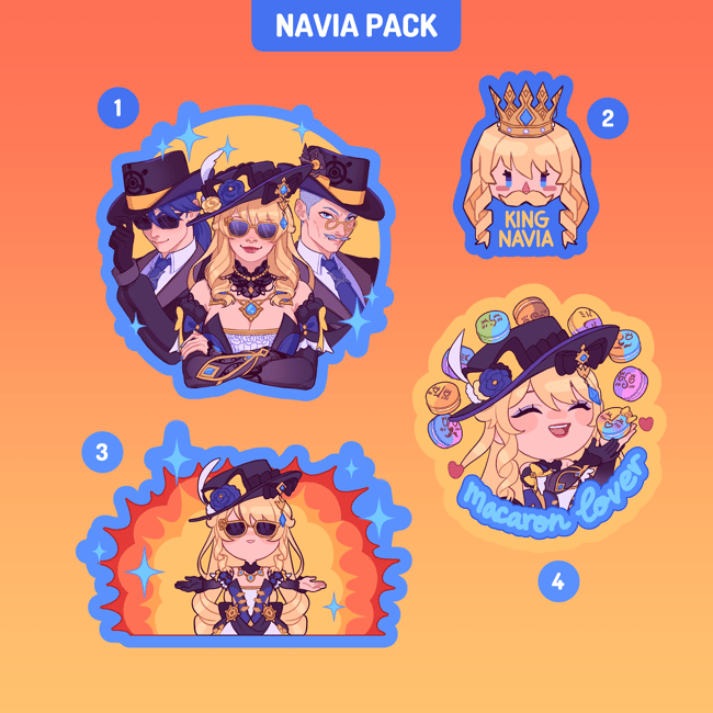 Furina / Arlecchino / Navia Packs